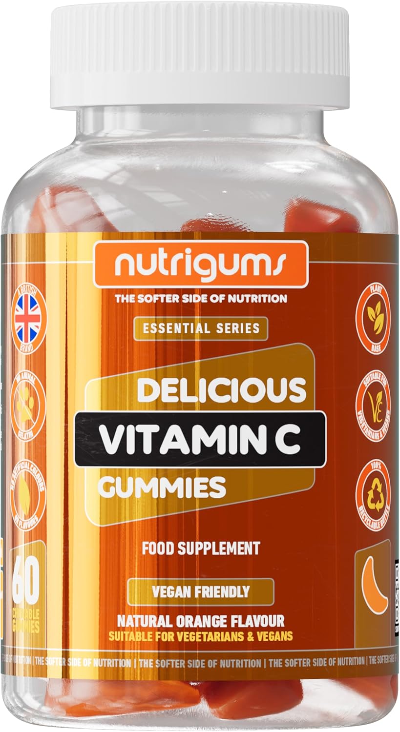 JPHYLL Vitamin C | 60 Orange Flavour Gummies | Two Month Supply | Immune, Energy & Collagen Formation Support | Vegan Suitable by ®