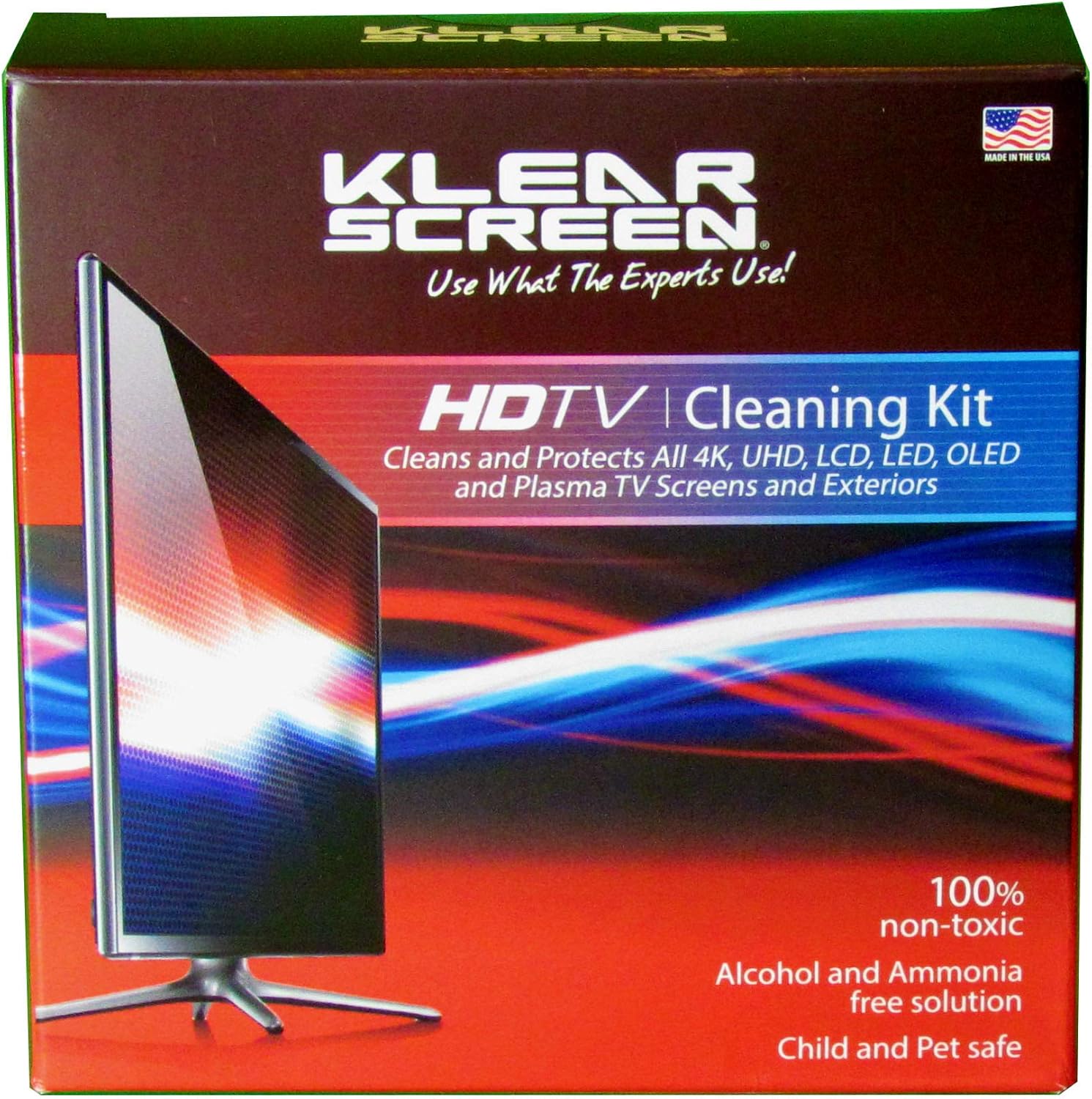 Klear Screen Display Cleaning Kit for HDTV, LCD, Laptops and 3D Glasses with Solution and Cleaning Cloth