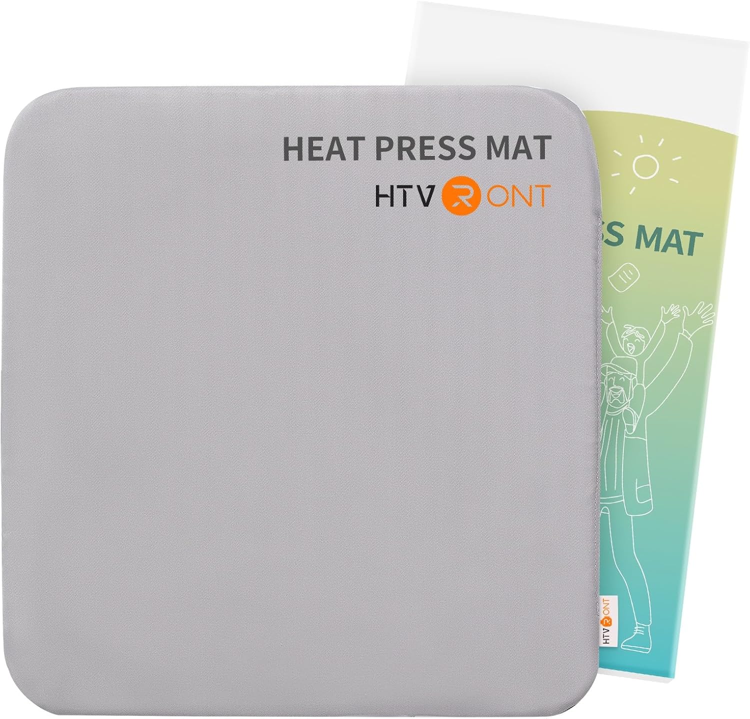 HTVRONT Heat Press Mat Compatible with Cricut Cutting Machine, Heat Press Pad 15"x15" for Craft Vinyl Ironing Insulation Transfer, Double Sides Applicable Heat Mat for Heat Press Machines