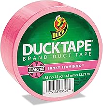 Duck Tape Colored Duct Tape, 1-7/8 Inches x 15 Yards, Neon Pink