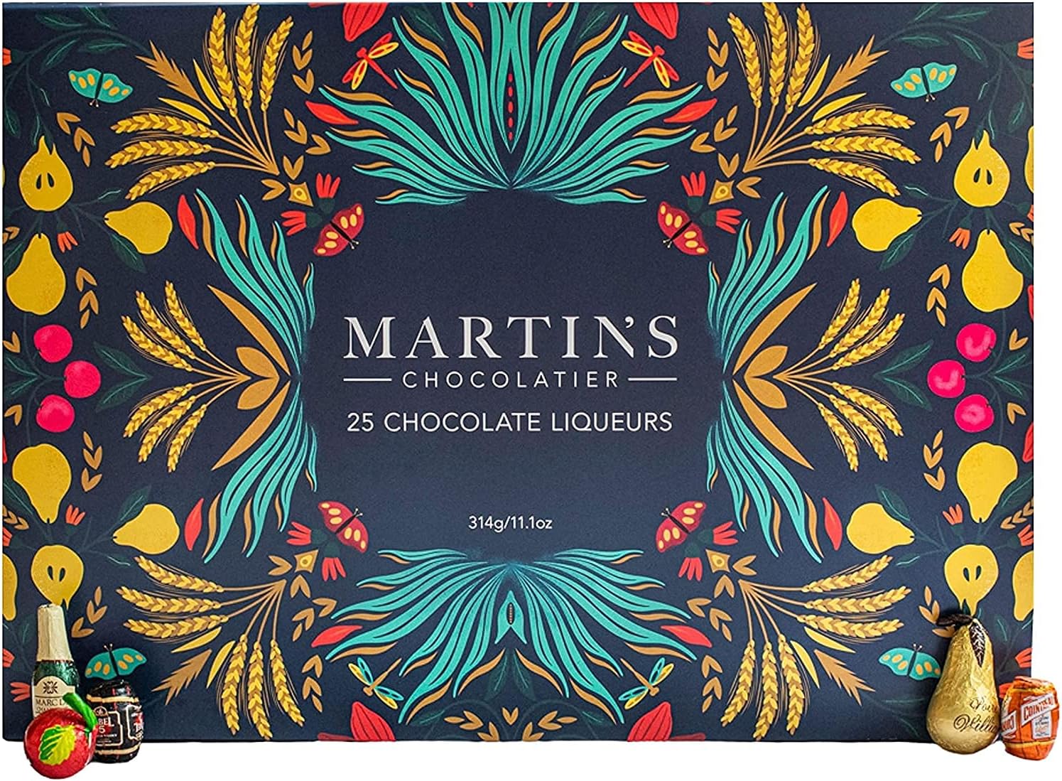 Martin’s Chocolatier French Dark Chocolate Liqueurs 25-Piece Gift Box