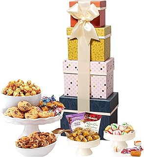 Broadway Basketeers Gourmet Gift Basket for Families, College, Chocolate Food Delivery for Birthdays, Appreciation, Thank You, Get Well Soon, Sympathy, Care Package