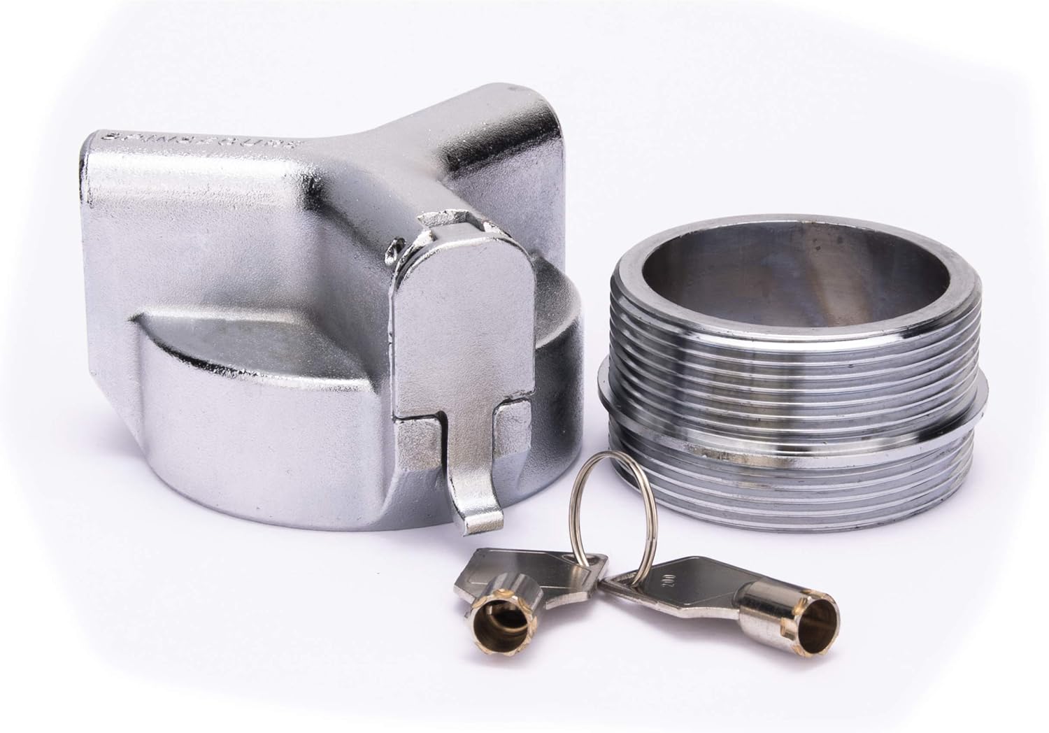 The Flow Security Systems VersaLock | Vented Locking Fuel Tank Cap | for Transfer Tanks & Above Ground Commercial Tanks | Prevents Theft & Secures Fuel Tanks | FSS 754 | Includes Adapter