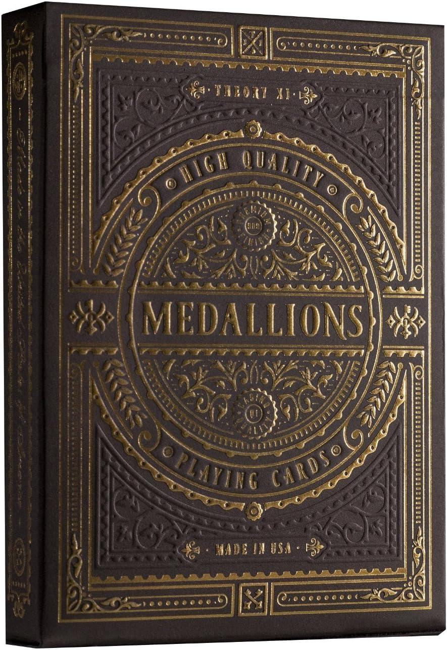 theory11 Medallion Playing Cards, Brown