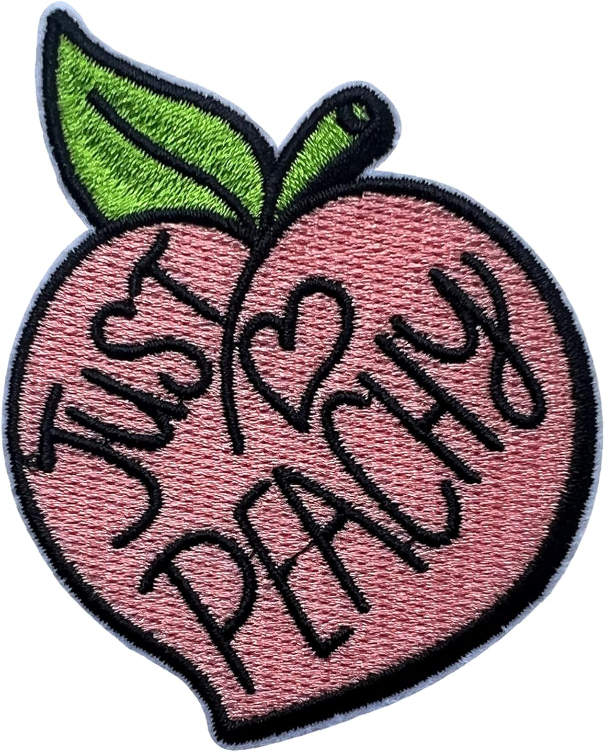 Just Peachy Patch, Size 3" Sew On Patches, Funny Sarcastic Embroidery Fabric Patches for Clothes Jeans Backpacks Hat, Applique Patches, Embroidery Iron On Patches, Cute Pink Gift for Girls
