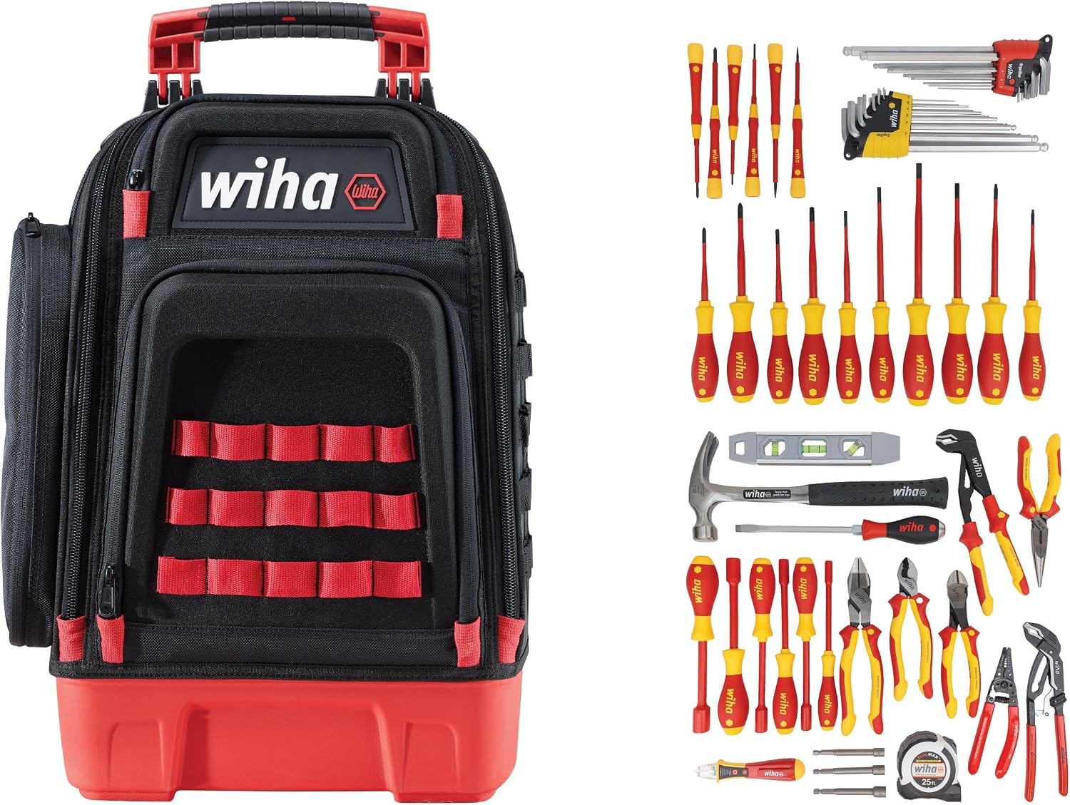 Wiha Master Electrician's Insulated Tool Kit in Heavy-Duty Backpack (59-Piece) 91872