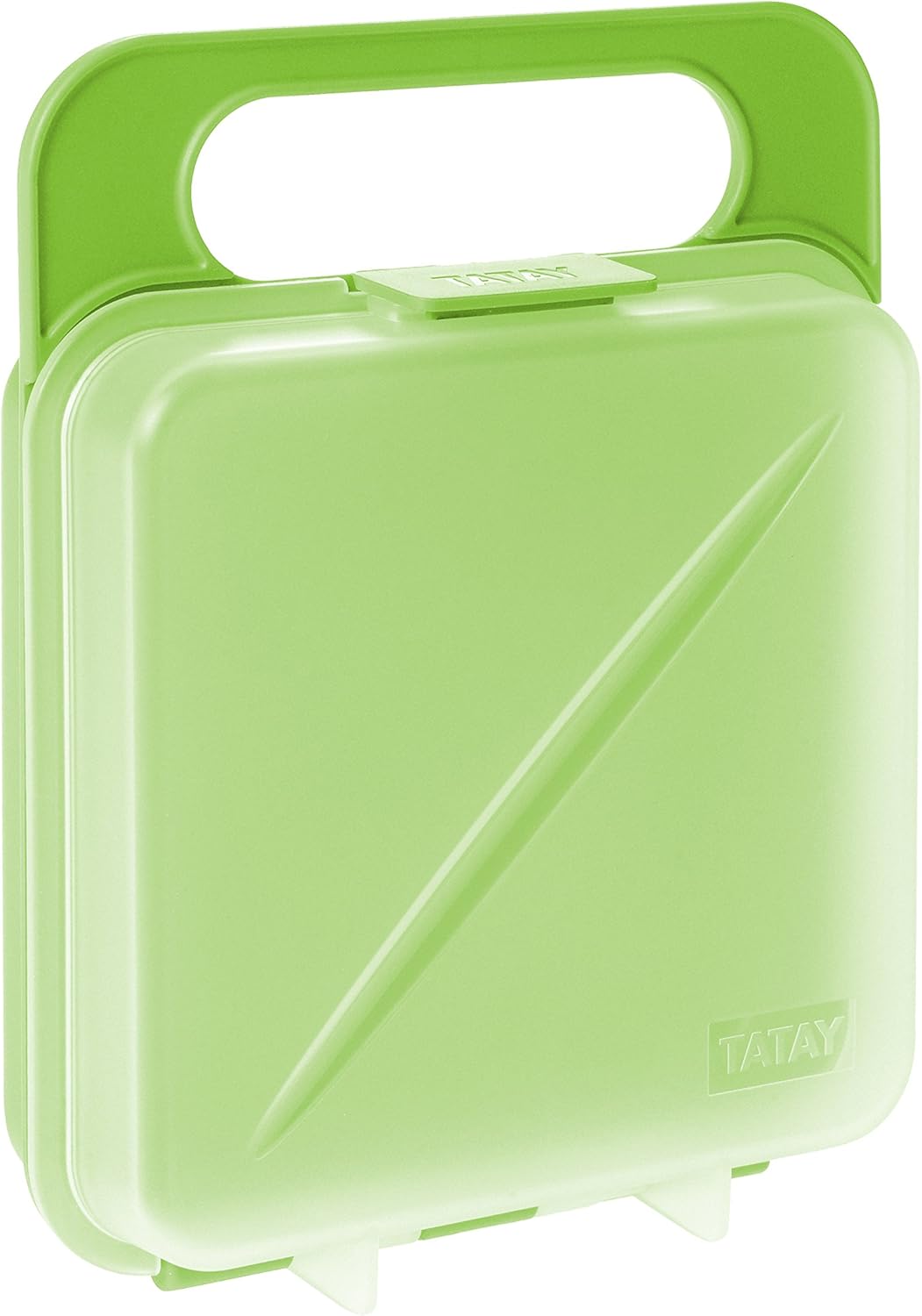 TATAY Sandwich Box, Extensible, BPA Free, Reusable, Dishwasher & MWO, Frozen Up to -40º, 1 Piece, Lime, Measure 14 x 4 x 18 cm