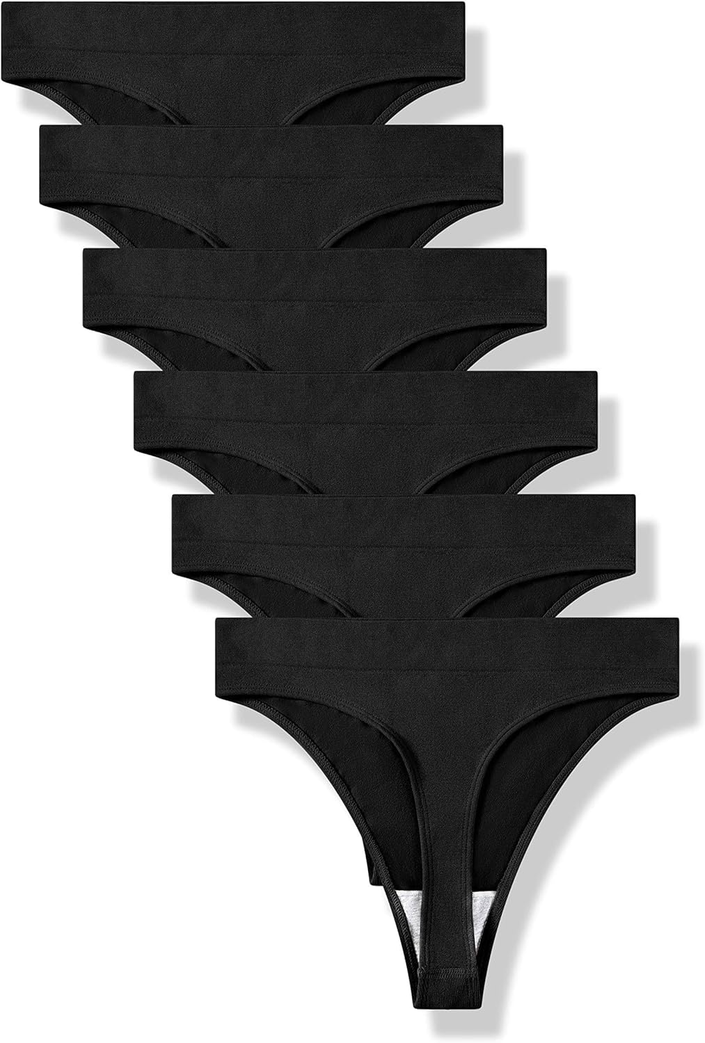 GRANKEE Thongs for Women Seamless-High Waisted Thong Underwear Comfortable Quality No Show Panties Multipack