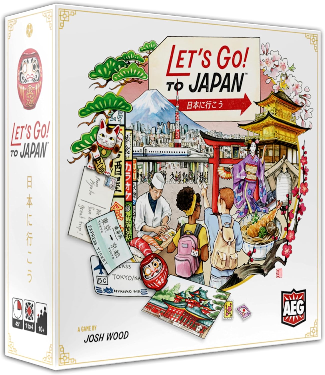 AEG Let's Go! to Japan Board Game | Storytelling & Travel Planning Strategy Card Game | Plan & Experience Your Dream Vacation | 1-4 Players | Ages 10+
