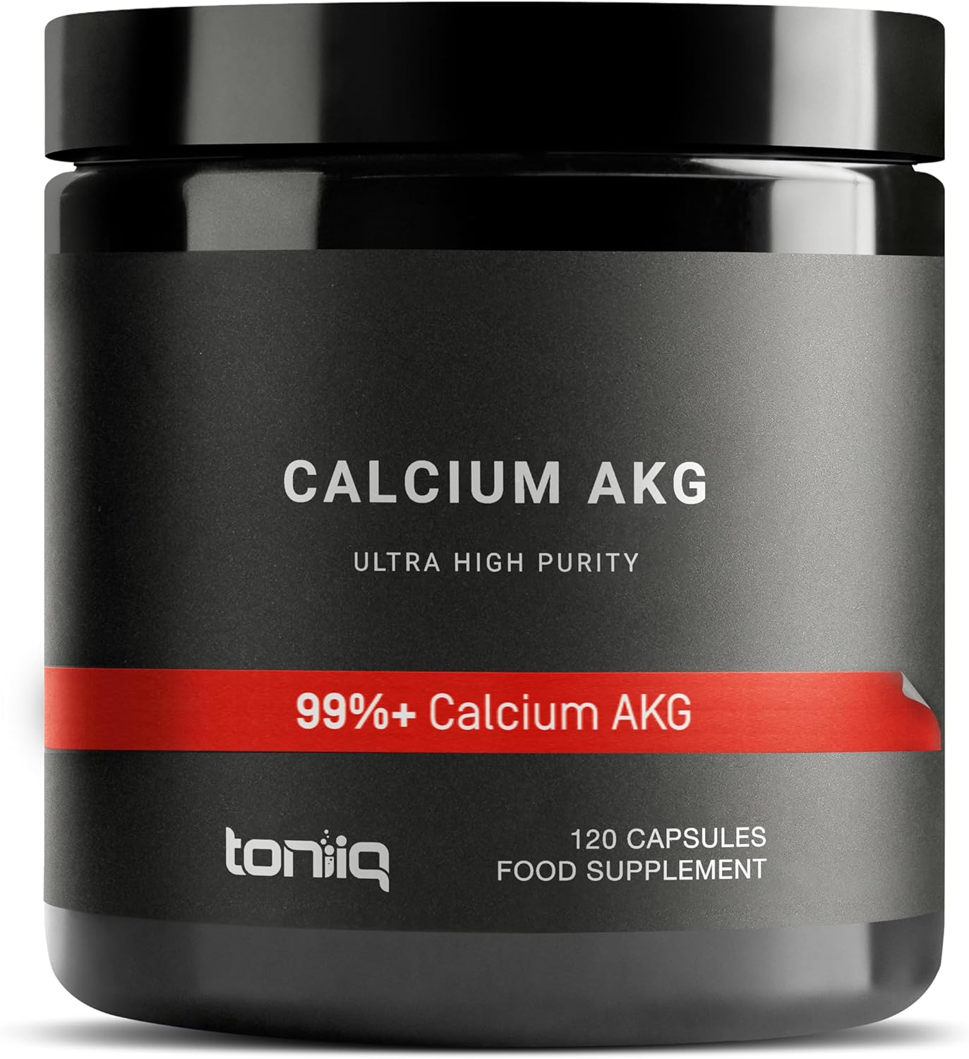 Toniiq 1500mg Ultra High Purity Ca AKG Supplement - 99%+ Highly Purified and Bioavailable Calcium Alpha-Ketoglutarate - Calcium AKG Longevity Supplement - 120 Ca-AKG Vegetarian Capsules