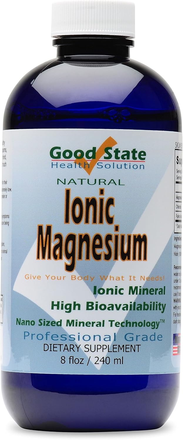 Good State | Liquid Ionic Magnesium | Dietary Supplement | Great for Digestive System | 96 Servings | 8 Fl oz Bottle