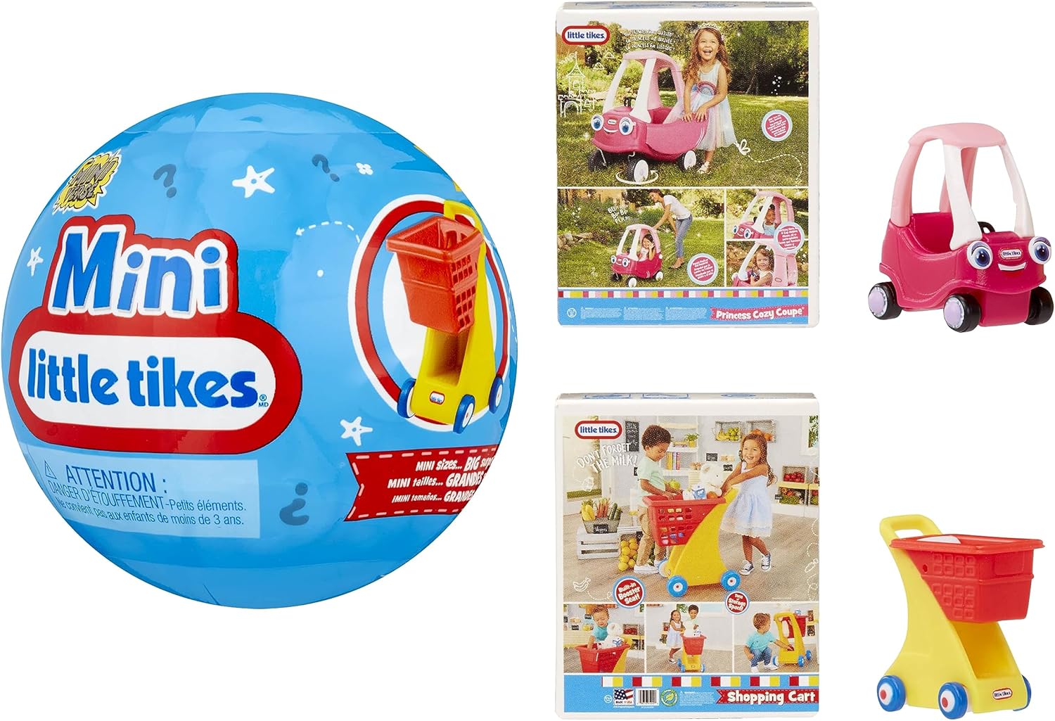 MGA's Miniverse Little Tikes Minis Series 2 - Two Little Tikes Minis Per Pack, MGA's Miniverse, Blind Packaging Doubles as Display, Retro Nostalgia, Collectors Ages 6+