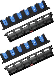 Simple Deluxe Vertical Fishing Rod Holders Wall-Mounted – Simple Deluxe Fishing Rod Rack, Great Fishing Pole Holder & Rack, Store 12 Rods or Combos in 13.6 ", 2 Pairs Vertical Pole Racks Blue
