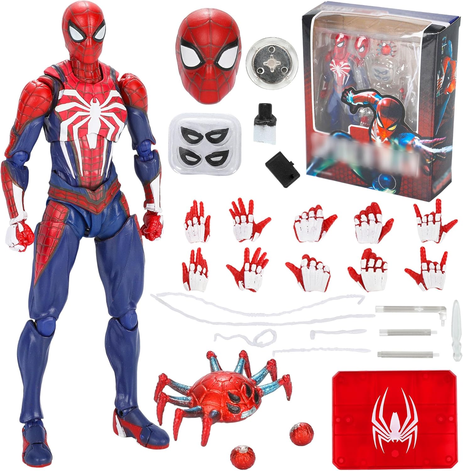 Hevano Movie Themed Action Figures, Upgrade Suit Game Edition, 6-Inches/15cm Hand Office Aberdeen Decoration Model Painting Box Set for Collections Display