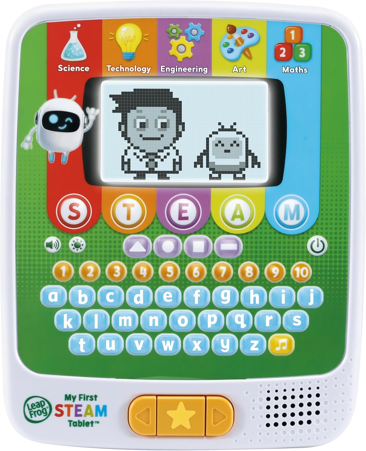 LeapFrog My First STEAM Tablet, Learning Tablet for Kids, Educational Toy, Scientific Exploration with Shapes, Numbers, Animals, Problem-Solving, Toy Tablet for Ages 2, 3, 4 Years, English Version