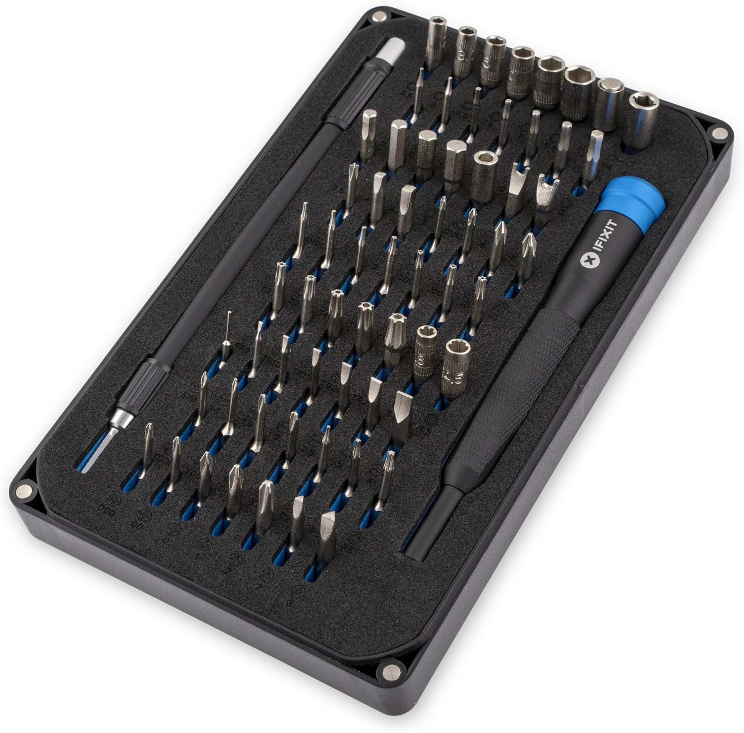 iFixit Mako Precision Bit Set, Bit-Set with 64 Precision bits (4 mm) to Repair Electronic Devices Like Smartphone, Tablet, PC, Camera, PS4 / Xbox