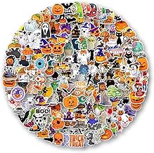 AOWDIAO Halloween Stickers 200 Pcs Halloween Decorations Vinyl Stickers for Kids Adults Halloween Holiday Party Favors Crafts Gifts