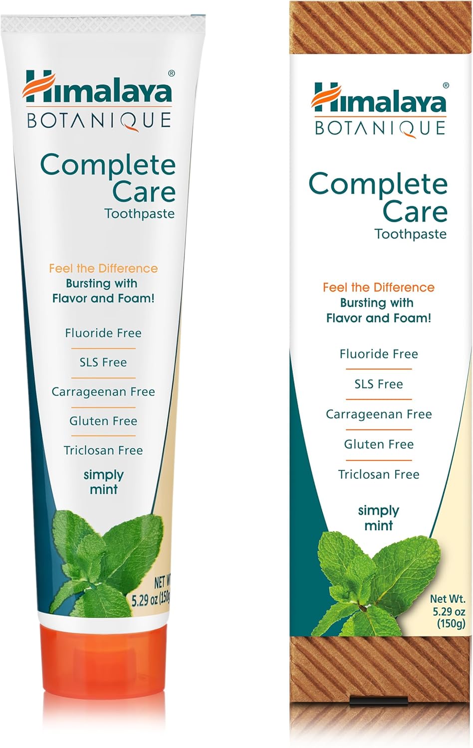 Himalaya Botanique Simply Mint Complete Care Toothpaste Refreshing Mint Flavour | Strong Teeth | Healthy Gums | Fresh Breath - 150g