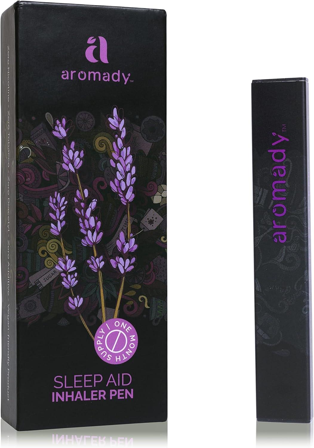 AROMADY™ Personal Portable Aromatherapy Essential Oil Diffuser | Sleep Aid Inhaler Pen | Lavender, Chamomile, Grape extract | Exclusive Melatonin inducing blend | Calming & Relaxing
