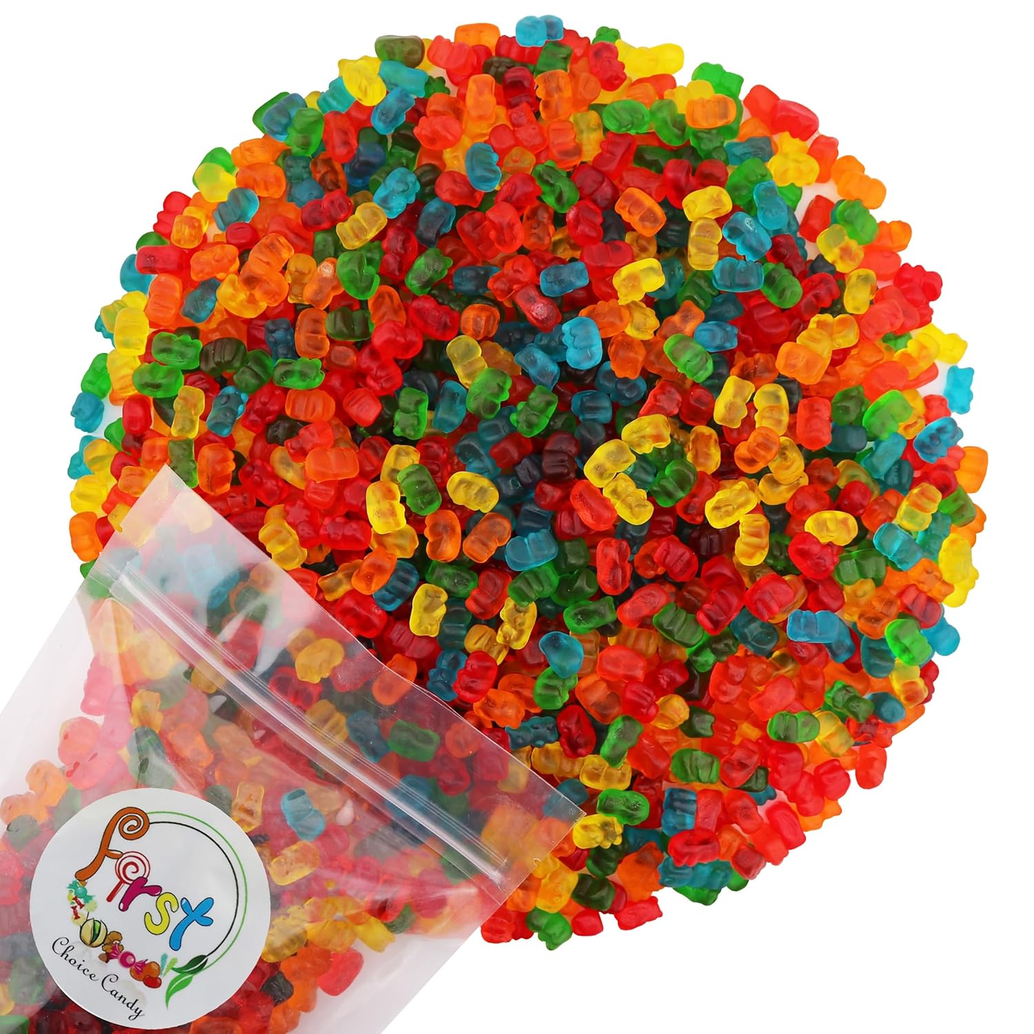 FirstChoiceCandy Mini Gummy Bears, Mix Mini Cubs Gummi (1 Pound (Pack of 1))