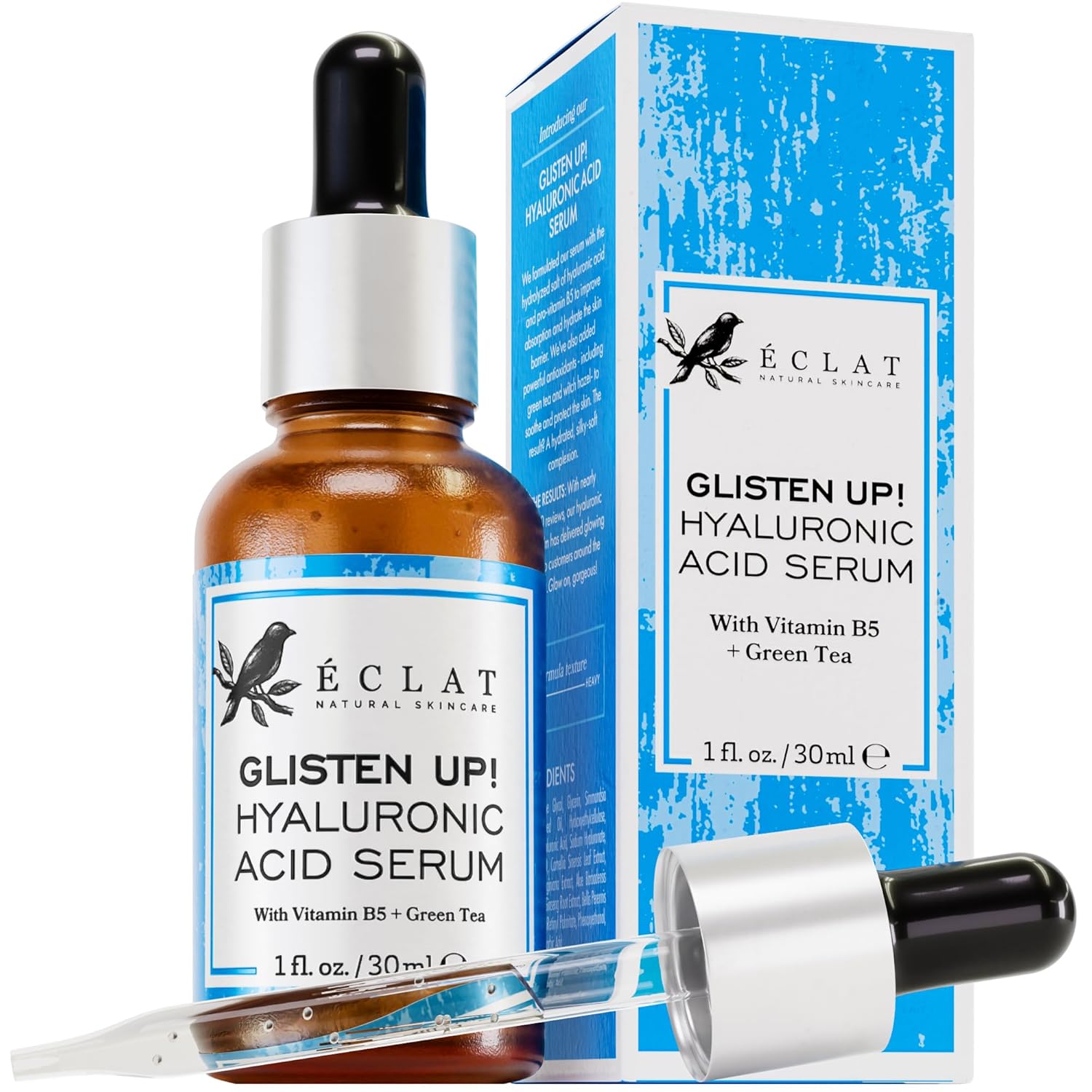 ๐ง๐ข๐ฃ ๐ฎ๐ฌ๐ฎ๐ฏ* Hyaluronic Acid Face Serum - 2.5% Pure Hyaluronic Serum + 3% B5, Anti Wrinkle + Anti Aging Serum for Face with Vitamin C & E, Aloe - Antiaging Hydrating Serum, Hylunaric Acid Serum