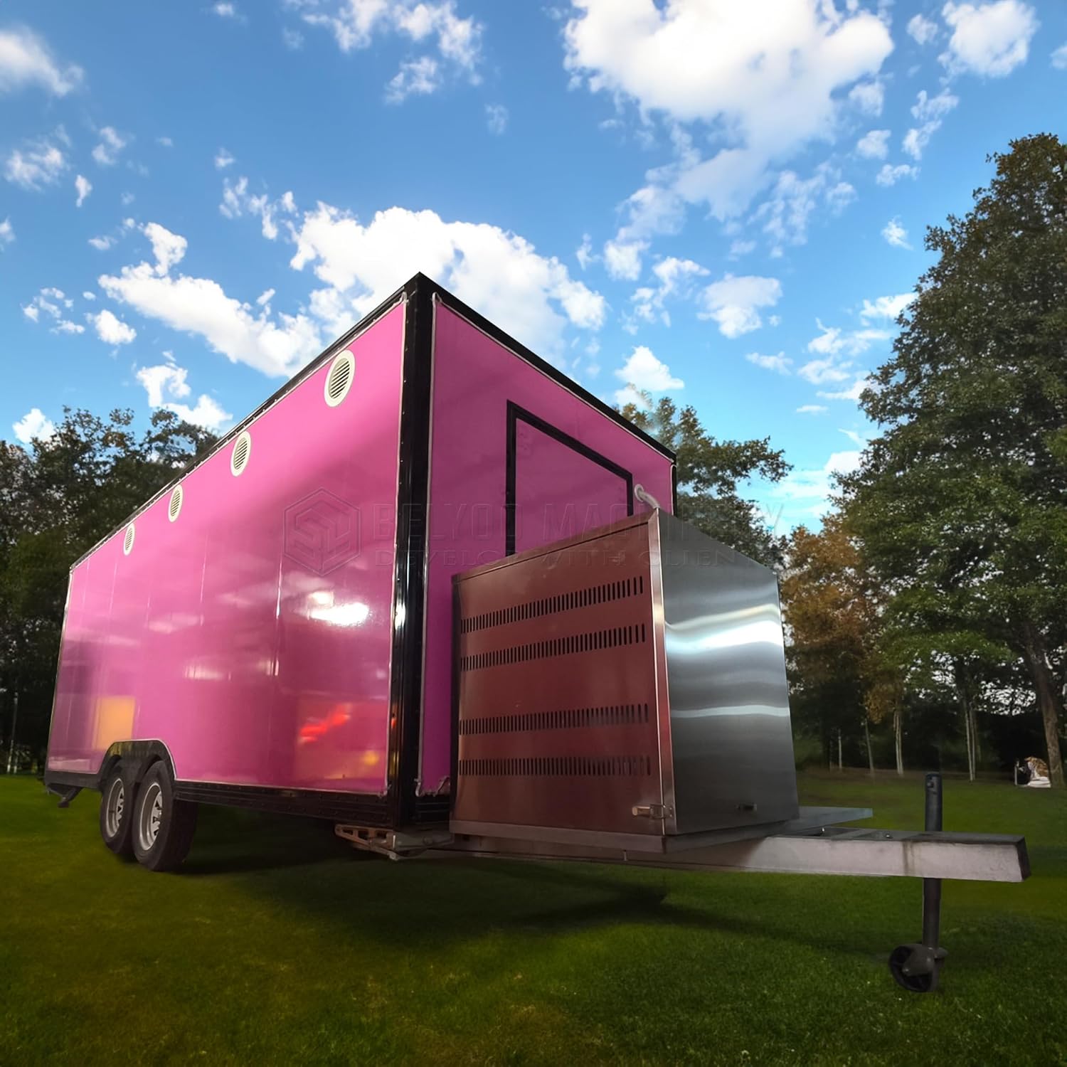 BELYOO Snack Cart, Custom Food Truck Trailer for Sale, Mobile Food Trailer Equipment