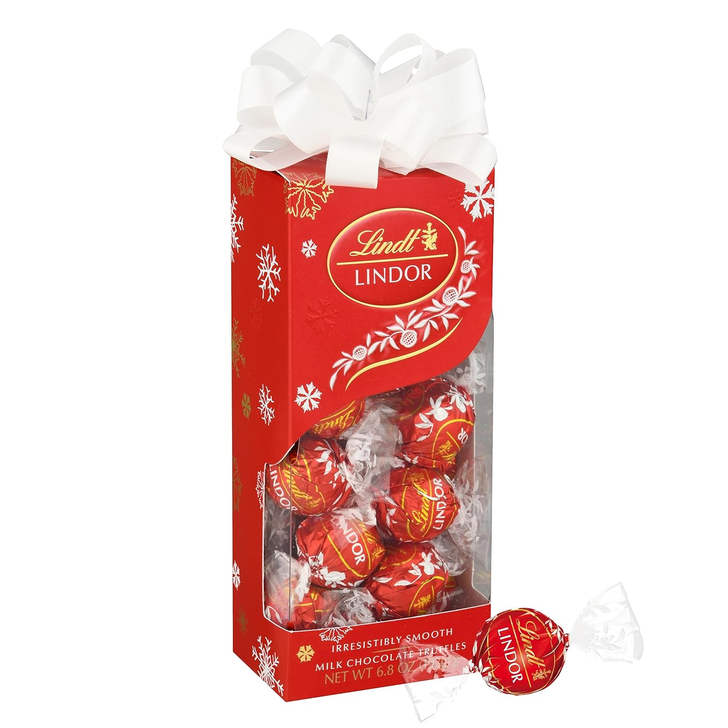 Lindt LINDOR Milk Chocolate Candy Truffles Traditions Gift Box, Milk Chocolates with Smooth, Melting Truffle Center, 6.8 oz. (2023)