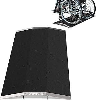 27.6" L x 1.5" H Wheelchair Ramp,Threshold Bridge Ramp Aluminum,with Supporting Frame and Non-Slip Surface,Transition Threshold Ramps for Patio Door, Shed Door & Sliding Door (27.6")