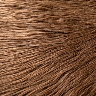 Faux Fur Fabric for Crafts, Gnomes, Animal Costumes, Cushions, Decorations Brown 10x10in
