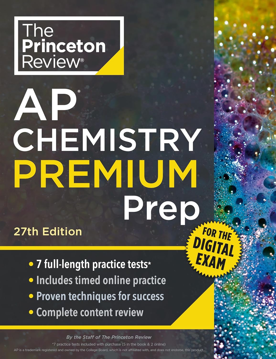 Princeton Review AP Chemistry Premium Prep, 27th Edition: 7 Practice Tests + Digital Practice Online + Content Review (College Test Preparation)