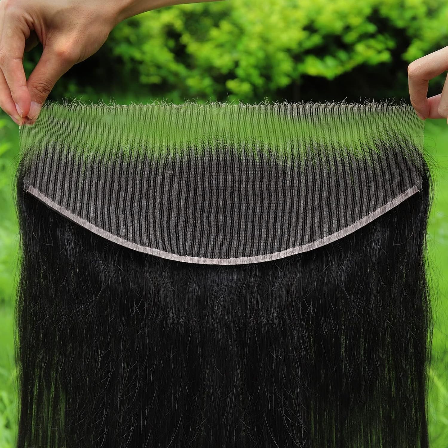 WOWANGEL 13x4 SKINLIKE Real HD Lace Frontal Only, Ear to Ear Straight 0.1mm Extremely Thin HD Crystal Lace Frontal Pre Plucked Super Natural Hairline with Tiny Knots Human Hair Frontal 18 Inch