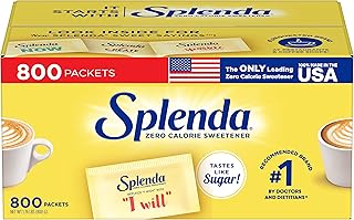 SPLENDA Zero Calorie Sweetener Value Pack, 800 Count Packets