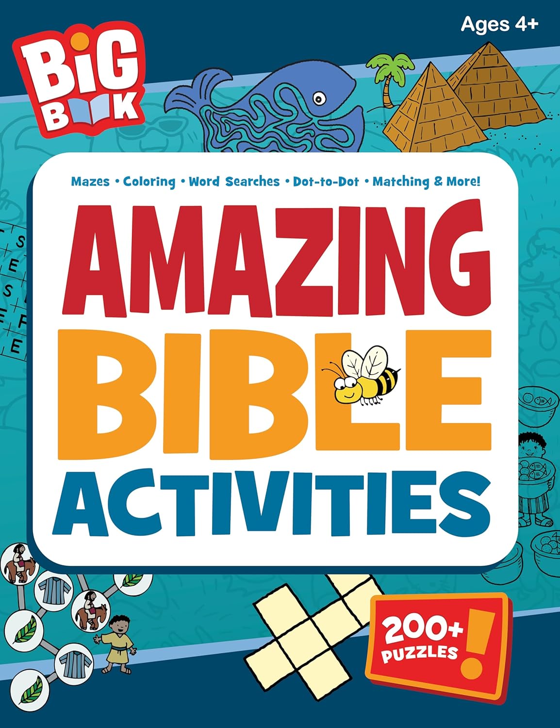 Big Book of Amazing Bible Activities: 200+ Puzzles, Dot-to-Dots, Hidden Pictures, Word Searches, Mazes, and More for Ages 4 to 8 (Big Books)
