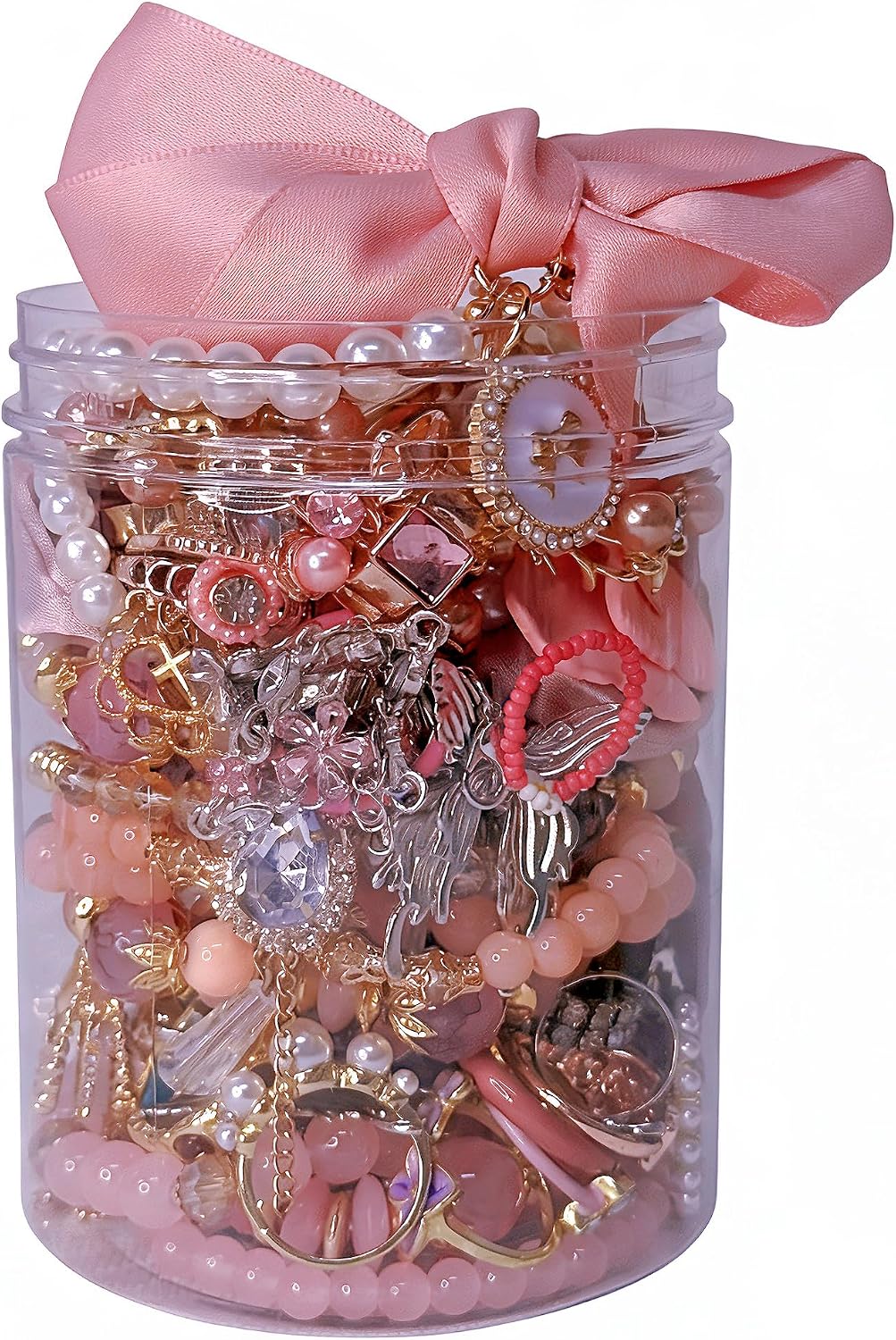 Mystery Jewelry Jar for Women, Gothic Witchy Vintage Jewelry Gift Set(Goth Boho Mixed Punk Everyday Necklaces,Earrings, Rings,Bracelets/Bangles),Unique Alternative Fashion Romantic Cute Present for Her