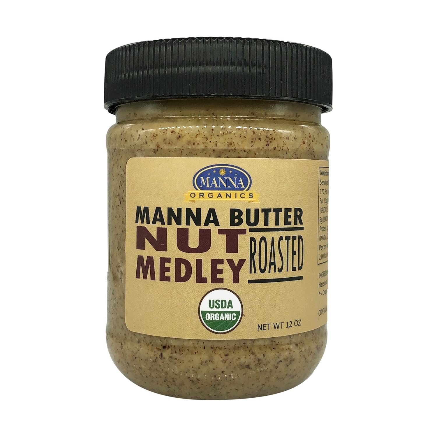 MANNA ORGANICS Organic Nut Medley Butter, 12 OZ