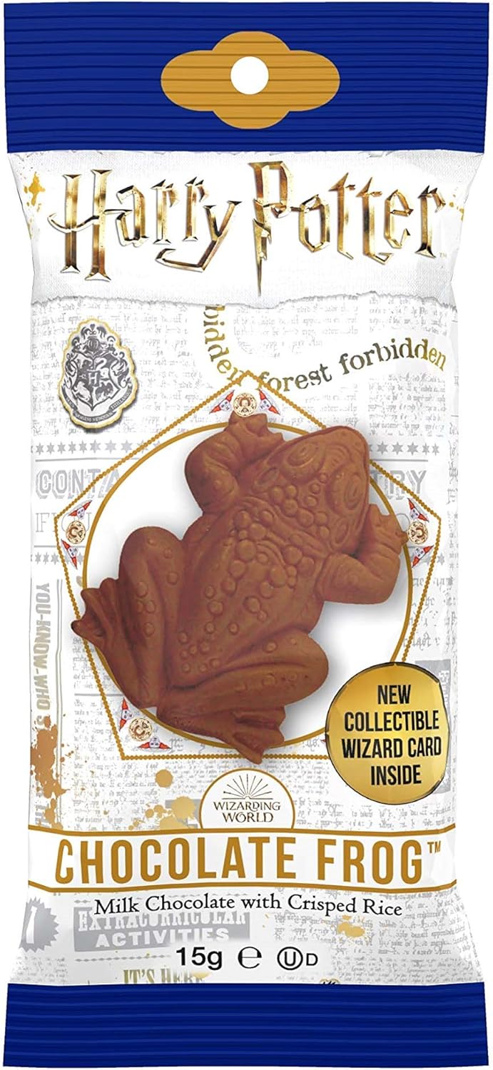 Harry Potter, Warner Brothers Milk Chocolate Frog With Collectible Wizard Trading Card