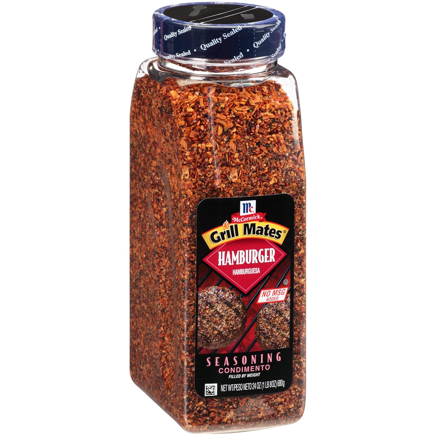 McCormick Grill Mates Hamburger Seasoning, 24 oz - One 24 Ounce Container of Hamburger Seasoning Mix with Bold Blend of Ground Peppers, Onion and Savory Garlic