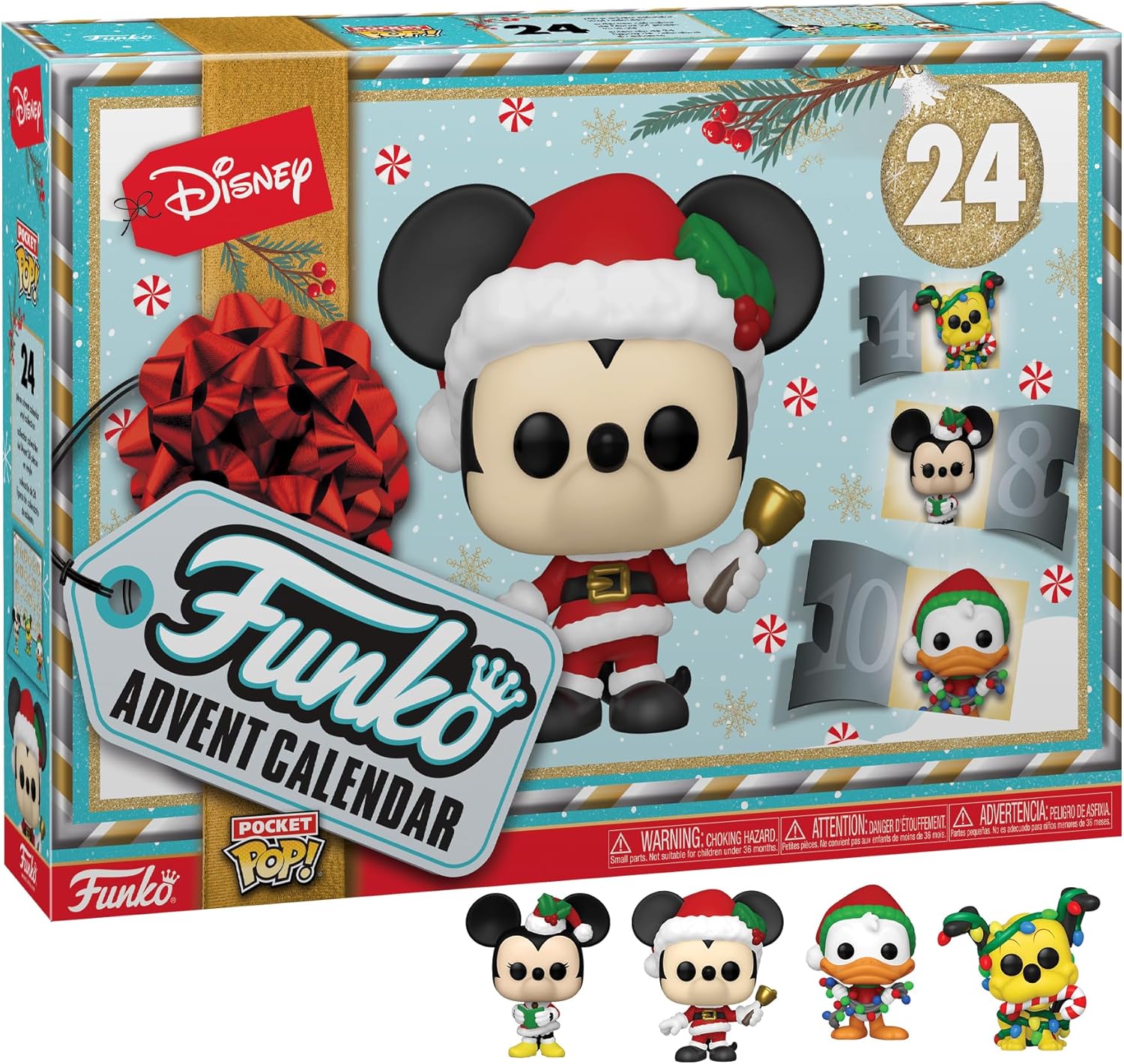 Funko Advent Calendar: Classic Disney - Mickey Mouse - 24 Days Of Surprise - Collectable Vinyl Mini Figures - Mystery Box - Gift Idea - Holiday Xmas for Girls, Boys & Kids - Christmas Countdown