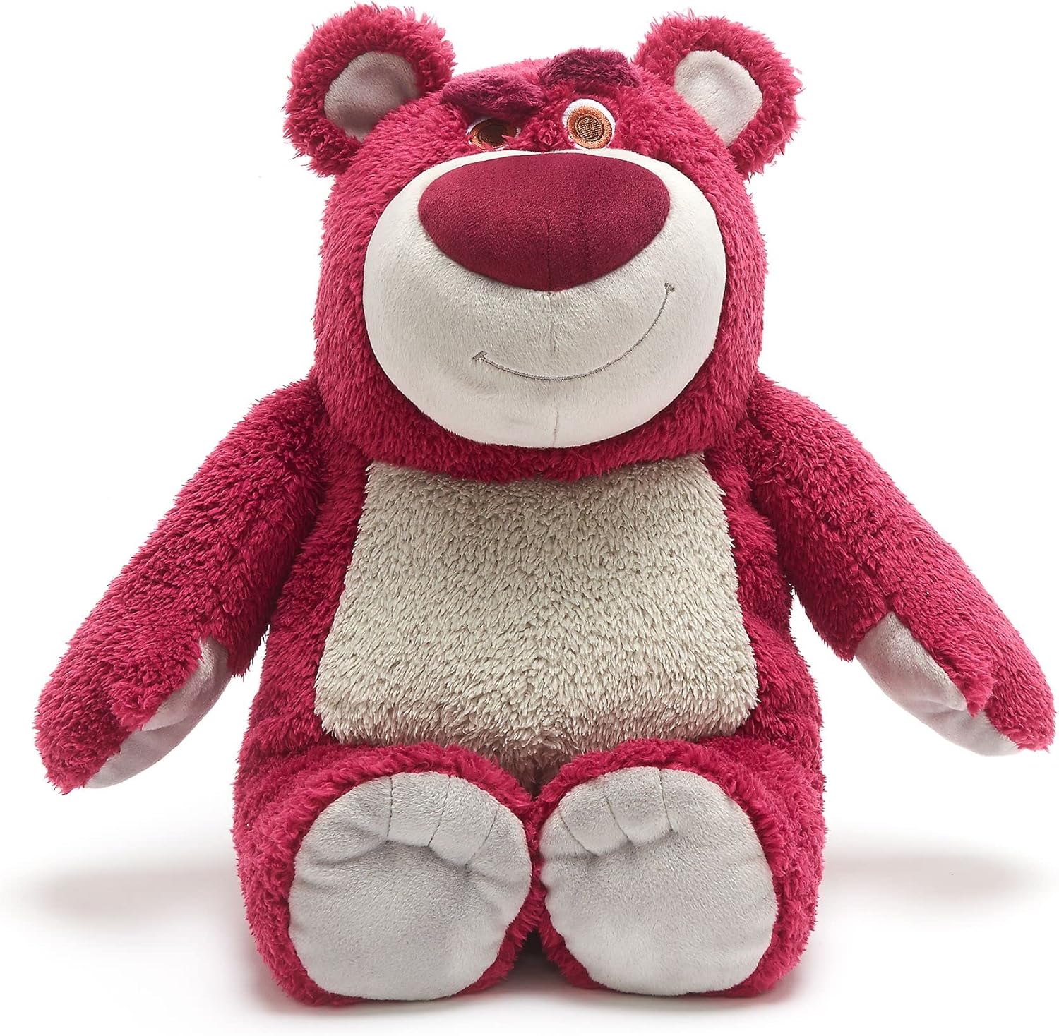 Disney Store Official Lotso Huggin' Bear Soft Toy, Toy Story, 32cm/12”, Strawberry Scented Pink Teddy, Plush Cuddly Character, Villain with Embroidered Details and Soft Finish
