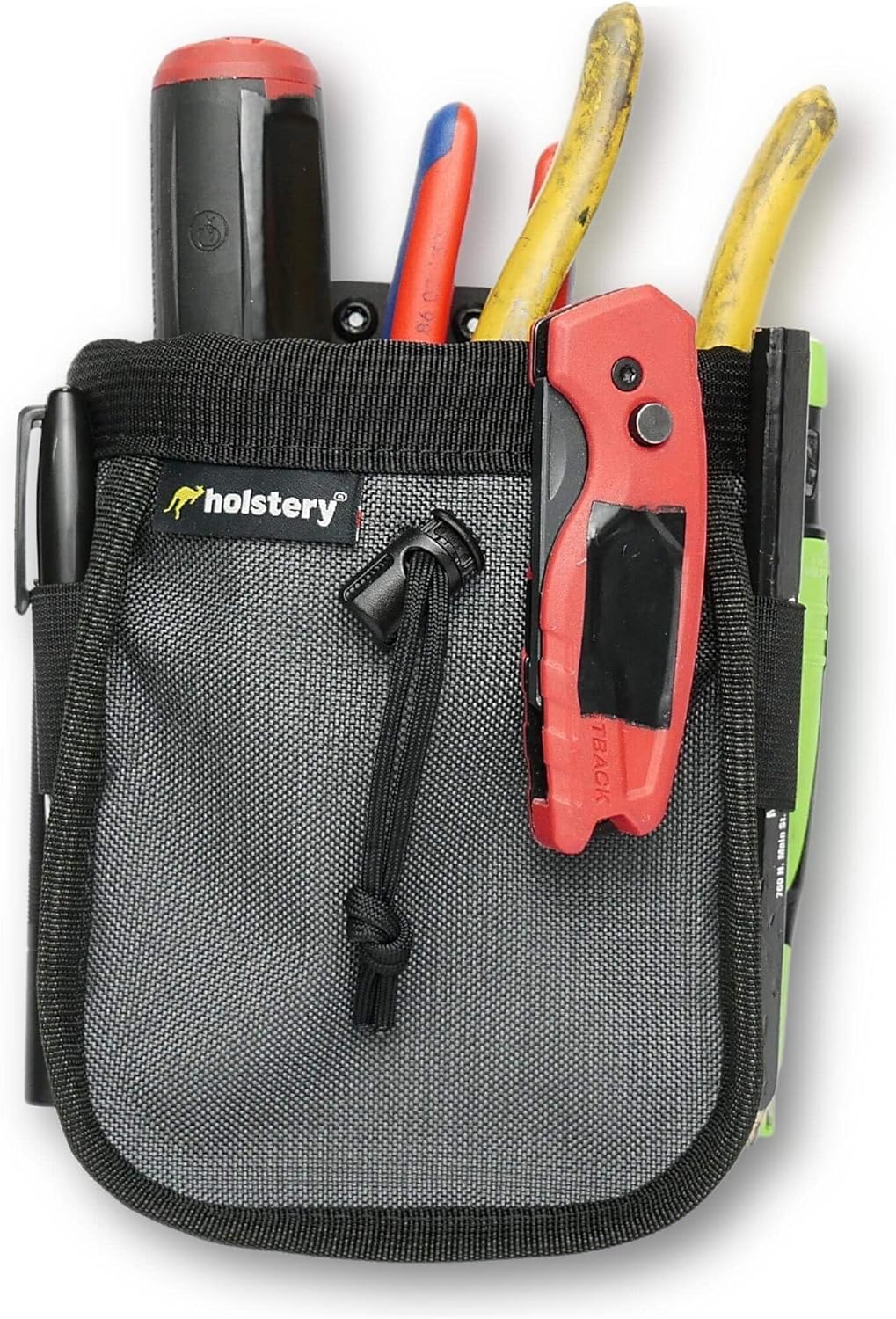 Joey Pouch V2 | Clip-On Tool Belt Bag for Tools, Screws, and Nails - Great for an Electrician, HVAC Tech, Plumber, Carpenter, Contractor, Handy Man, and Any Tradesperson Who Wears a Small Utility