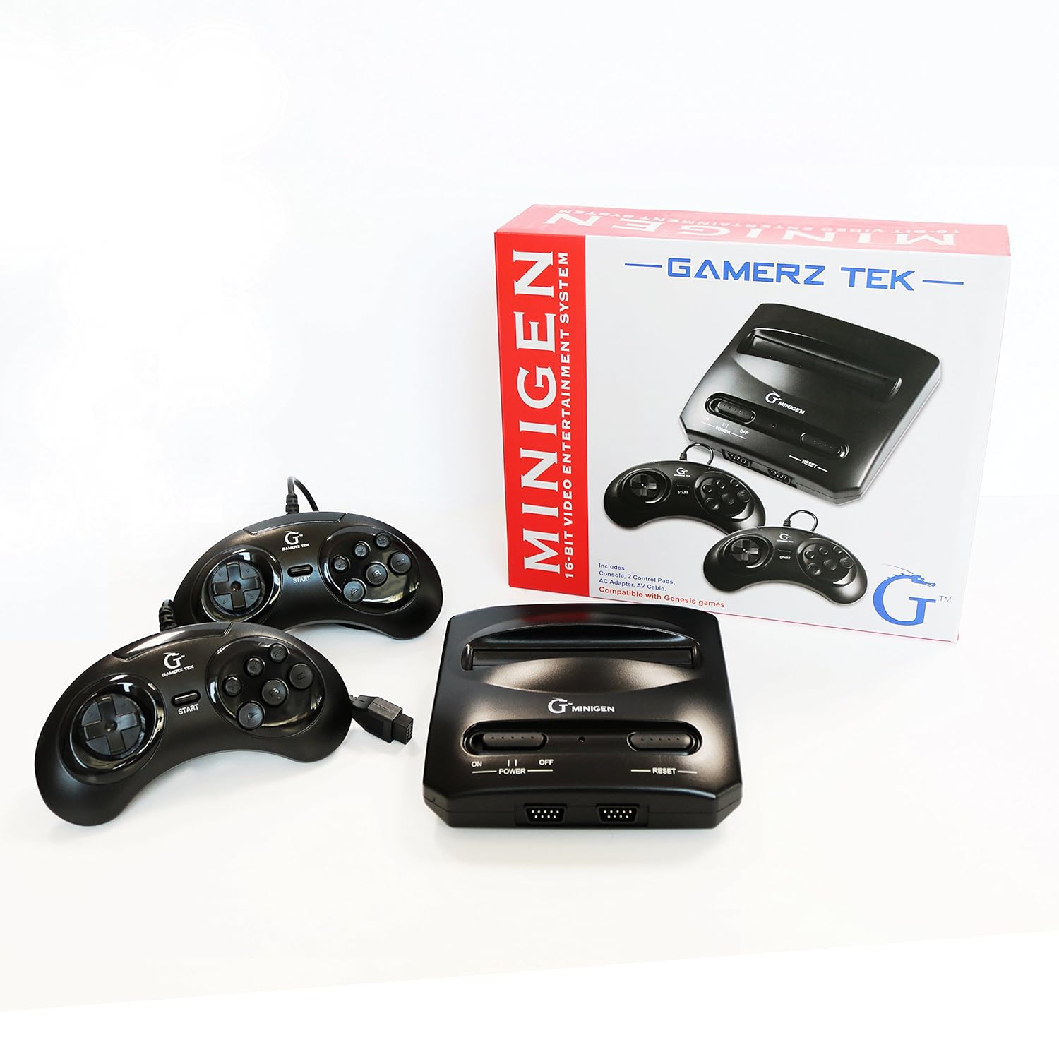 Minigen Video Entertainment System - Compatible with Sega Genesis & Mega Drive Games
