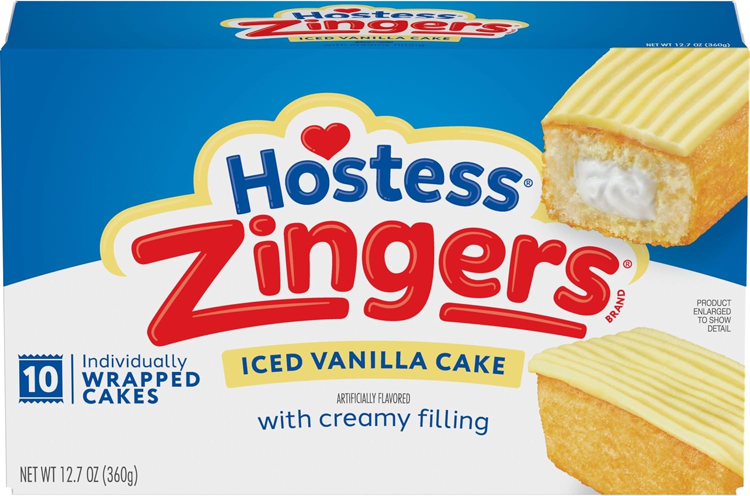 Hostess Vanilla Zingers (Box of 10)