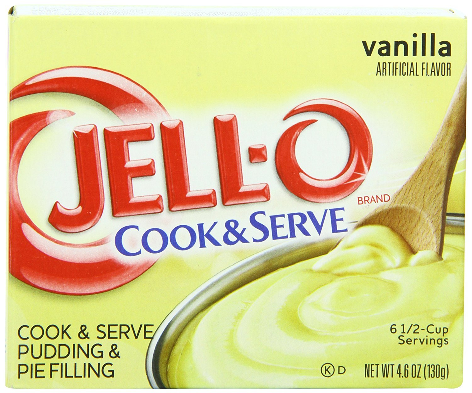 Jell-O Cook & Serve Vanilla Pudding & Pie Filling (4.6 oz Boxes, Pack of 24)