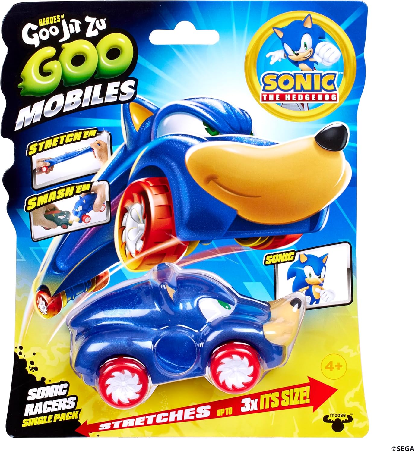 Heroes of Goo Jit Zu Goo Mobiles Sonic Racer Sonic the Hedgehog. Stretch 'em! Smash 'em! Twist 'em! Ideal present for Sonic and Goo Jit Zu fans