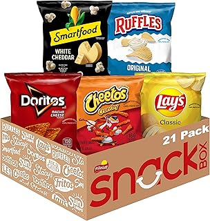 Frito-Lay Classic Mix Variety Pack, Single Serve Snack Bags (Pack of 21)
