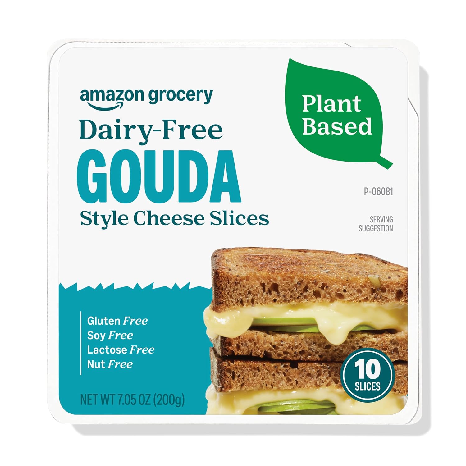 Amazon Fresh, Plant Based, Gouda Slices