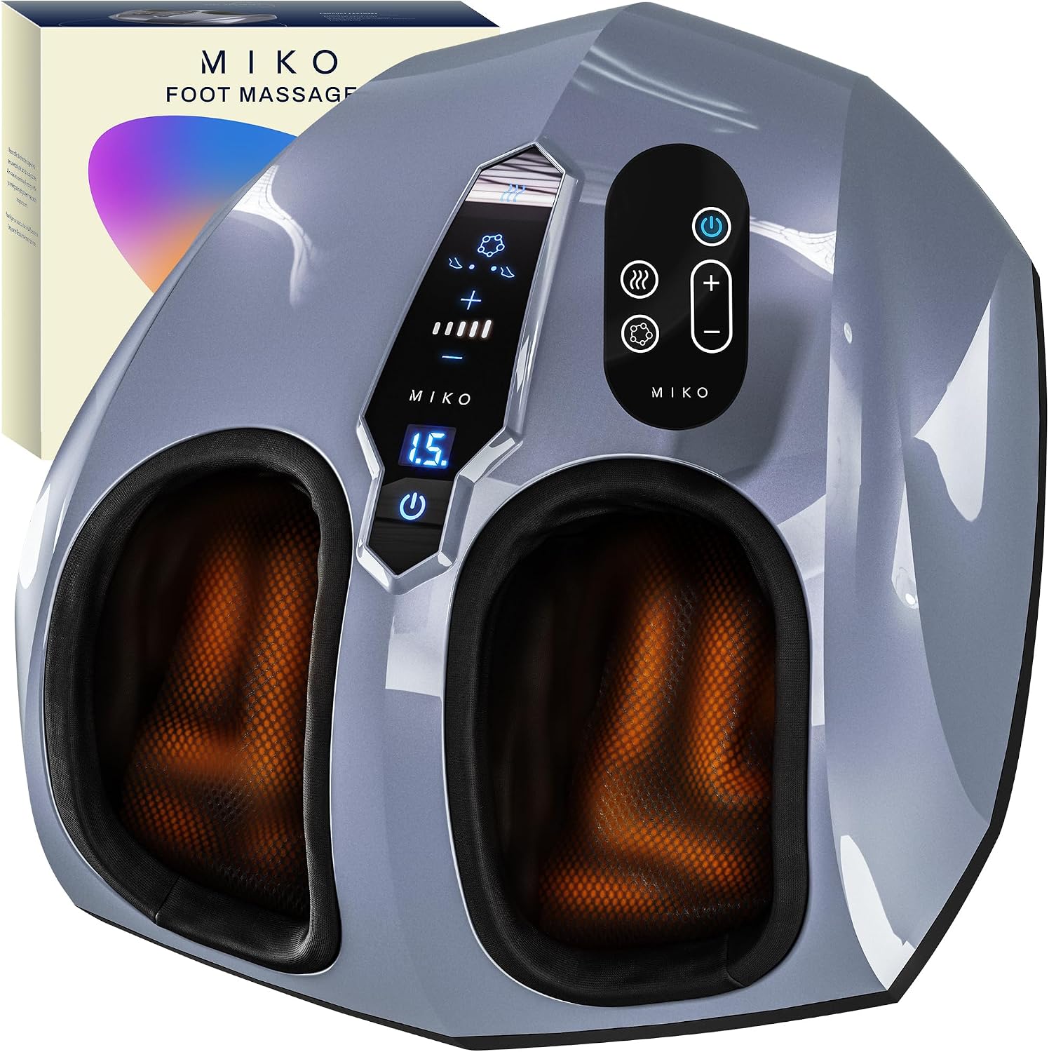 MIKO Shiatsu Foot Massager with Heat and Air Compression