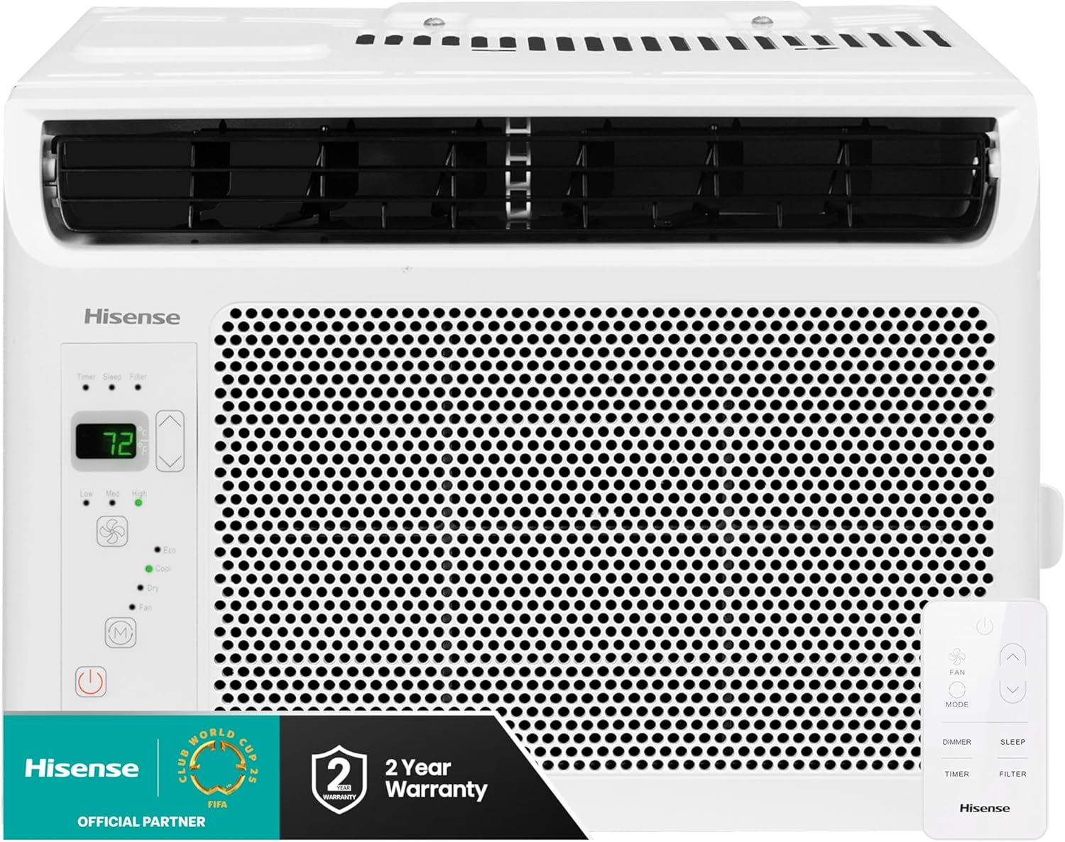 Hisense WC06R25A Window Air Conditioner, 6,000 BTU, White