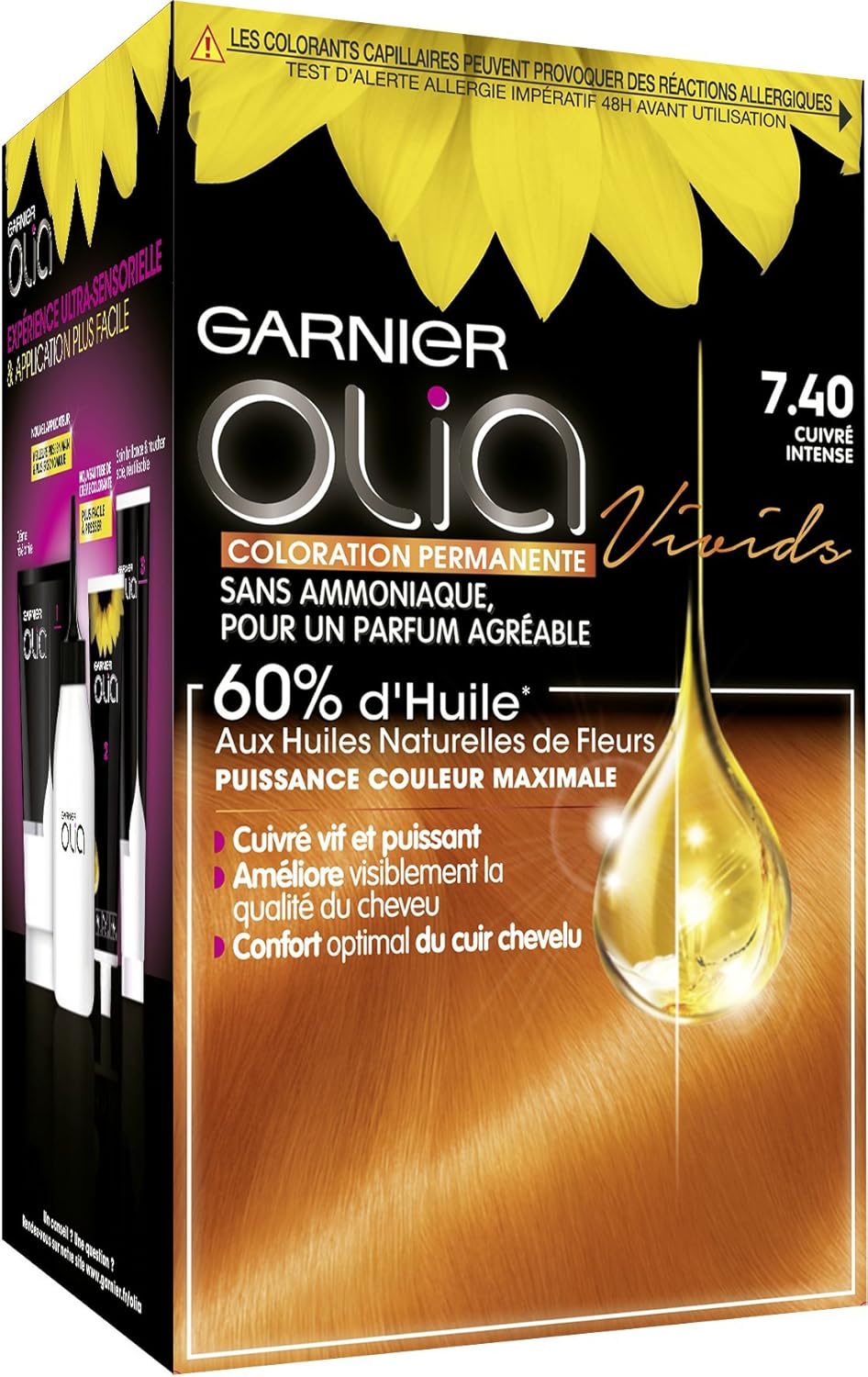 Garnier Olia Permanent Oil Hair Dye - No Ammonia - Copper