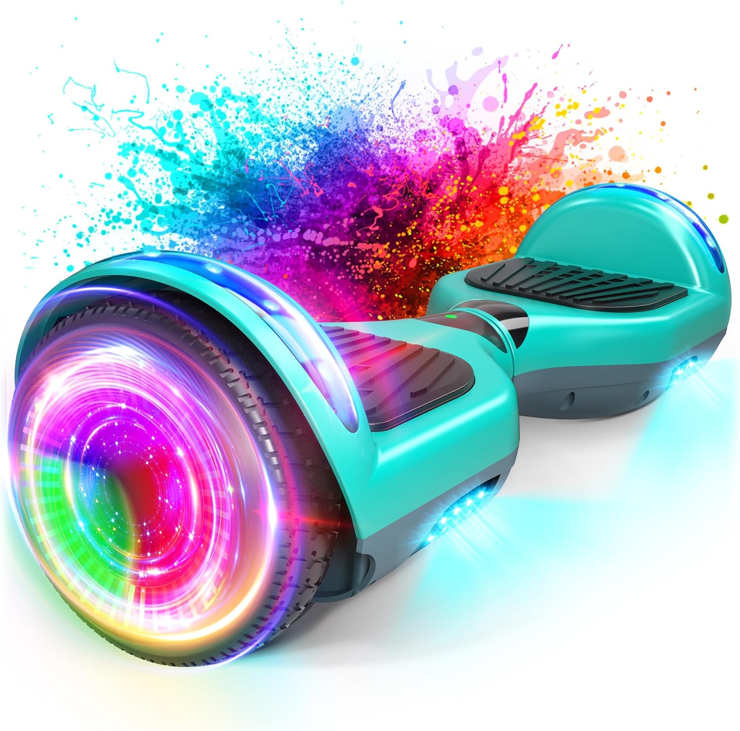 SISIGAD Scooter, 6.5" Flash Wheels & Corlorful LED Lights, All for Girls Boys Kids Ages 6+